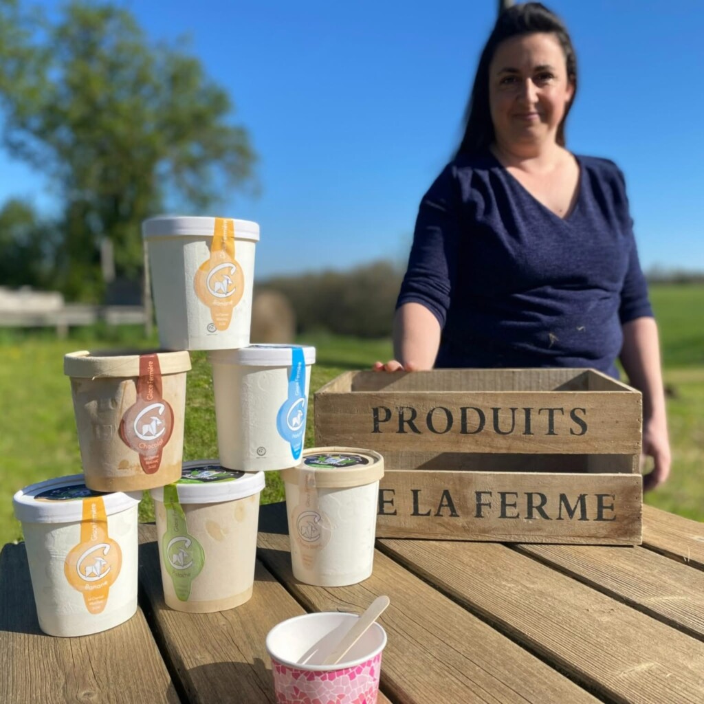 Glace artisanale à la ferme en vacances en famille Dordogne
