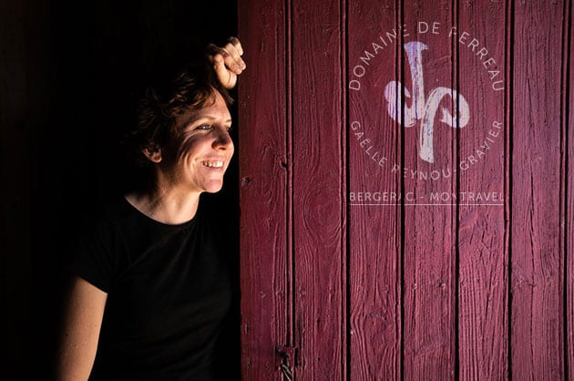 Portrait de la vigneronne du Domaine de Perreau à Monbazillac, domaine familial en agriculture biologique